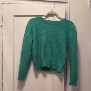 Bellerose Teal Fuzzy Women's Sweater